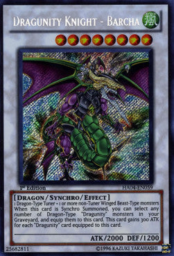 Dragunity Knight - Barcha⁣ - Hidden Arsenal 4⁣ (Secret Rare)⁣ [059]
