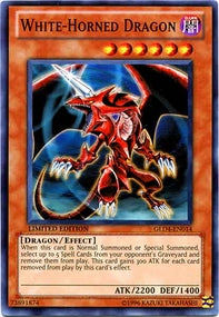 White-Horned Dragon⁣ - Gold Series 4: Pyramids Edition⁣ (Common)⁣ [014]