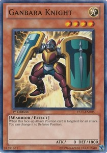 Ganbara Knight⁣ - Starter Deck: Dawn of the Xyz⁣ (Common)⁣ [006]