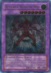 Elemental HERO Air Neos (V.2 - Ultimate Rare)⁣ - Strike of Neos⁣ (Ultimate Rare)⁣ [034]