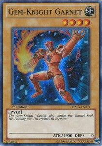 Gem-Knight Garnet - Hidden Arsenal 5 (Super Rare) [HA05-001]