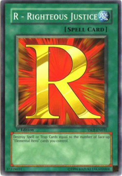 R - Righteous Justice⁣ - Starter Deck: Jaden Yuki⁣ (Common)⁣ [031]