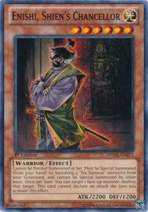 Enishi, Shien's Chancellor⁣ - Structure Deck: Samurai Warlords⁣ (Common)⁣ [011]