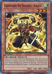 Legendary Six Samurai - Kageki⁣ - Structure Deck: Samurai Warlords⁣ (Super Rare)⁣ [018]