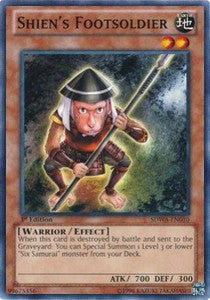 Shien's Footsoldier⁣ - Structure Deck: Samurai Warlords⁣ (Common)⁣ [010]