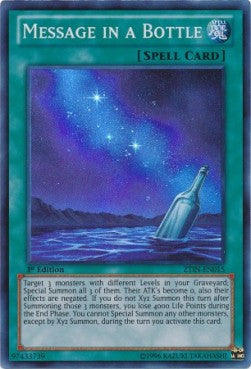 Message in a Bottle⁣ - 2013 Zexal Collection Tin⁣ (Super Rare)⁣ [015]