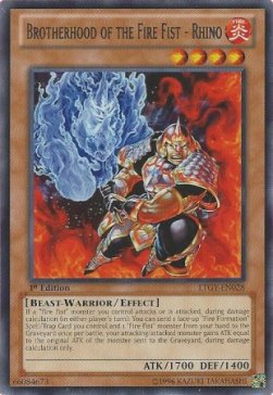 Brotherhood of the Fire Fist - Rhino⁣ - Lord of the Tachyon Galaxy⁣ (Rare)⁣ [028]