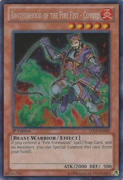 Brotherhood of the Fire Fist - Coyote⁣ - Lord of the Tachyon Galaxy⁣ (Secret Rare)⁣ [082]