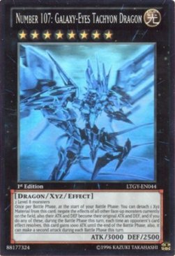 Number 107: Galaxy-Eyes Tachyon Dragon (V.6 - Ghost Rare)⁣ - Lord of the Tachyon Galaxy⁣ (Ghost Rare)⁣ [044]