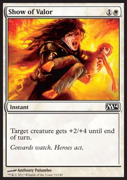 Show of Valor - Magic 2014 (Common) [M14-33]