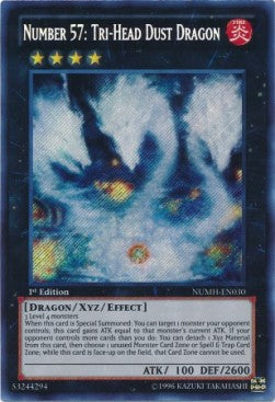 Number 57: Tri-Head Dust Dragon⁣ - Number Hunters⁣ (Secret Rare)⁣ [030]