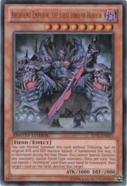 Archfiend Emperor, the First Lord of Horror (V.2 - Ultra Rare)⁣ - Judgment of the Light⁣ (Ultra Rare)⁣ [DE1]