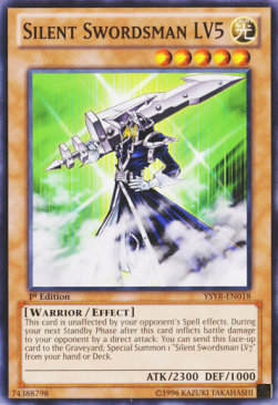 Silent Swordsman LV5⁣ - Starter Deck: Yugi Reloaded⁣ (Common)⁣ [018]