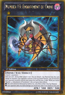 Number 13: Embodiment of Crime⁣ - Premium Gold⁣ (Gold Secret Rare)⁣ [023]