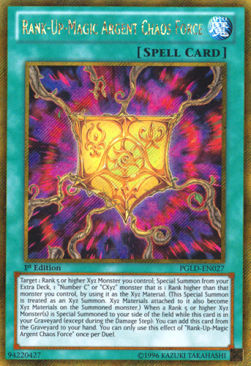 Rank-Up-Magic Argent Chaos Force⁣ - Premium Gold⁣ (Gold Secret Rare)⁣ [027]