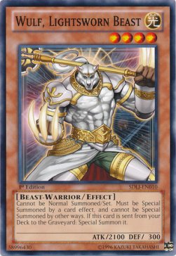Wulf, Lightsworn Beast⁣ - Structure Deck: The Realm of Light⁣ (Common)⁣ [010]