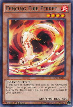 Fencing Fire Ferret (V.1 - Rare)⁣ - Battle Pack 3: Monster League⁣ (Rare)⁣ [107]
