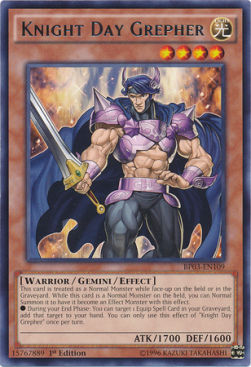 Knight Day Grepher (V.1 - Rare)⁣ - Battle Pack 3: Monster League⁣ (Rare)⁣ [109]