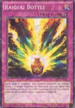 Raigeki Bottle (V.2 - Shatterfoil) - Battle Pack 3: Monster League (Shatterfoil) [BP03-224]