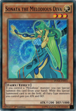 Sonata the Melodious Diva⁣ - Duelist Alliance⁣ (Common)⁣ [015]