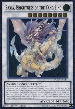 Baxia, Brightness of the Yang Zing (V.2 - Ultimate Rare)⁣ - Duelist Alliance⁣ (Ultimate Rare)⁣ [051]