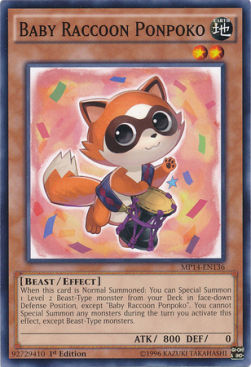 Baby Raccoon Ponpoko⁣ - 2014 Mega-Tins Mega-Pack⁣ (Common)⁣ [136]