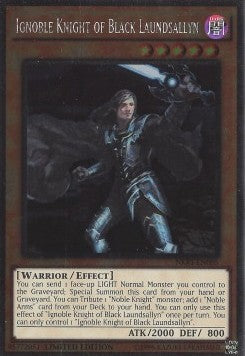 Ignoble Knight of Black Laundsallyn⁣ - Noble Knights of the Round Table Box Set⁣ (Platinum Rare)⁣ [005]