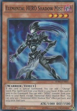 Elemental HERO Shadow Mist⁣ - Structure Deck: HERO Strike⁣ (Super Rare)⁣ [001]