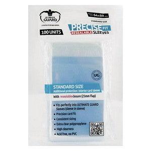 100 Ultimate Guard Precise Fit Resealable Sleeves (Translucent)