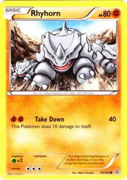 Rhyhorn⁣ - Primal Clash⁣ (Common)⁣ [74]