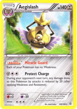 Aegislash⁣ - Primal Clash⁣ (Holo Rare)⁣ [100]