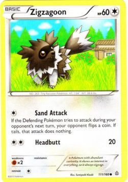 Zigzagoon⁣ - Primal Clash⁣ (Common)⁣ [111]