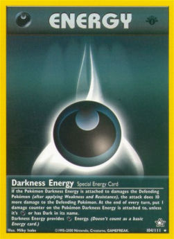 Darkness Energy - Neo Genesis (Rare) [NG-104]