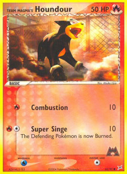 Team Magma's Houndour (Combustion)⁣ - EX Team Magma vs Team Aqua⁣ (Common)⁣ [62]