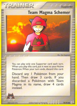Team Magma Schemer⁣ - EX Team Magma vs Team Aqua⁣ (Common)⁣ [70]