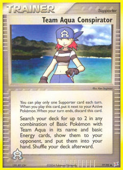 Team Aqua Conspirator⁣ - EX Team Magma vs Team Aqua⁣ (Uncommon)⁣ [77]