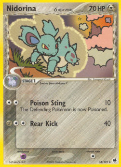 Nidorina δ Delta Species⁣ - EX Dragon Frontiers⁣ (Uncommon)⁣ [34]