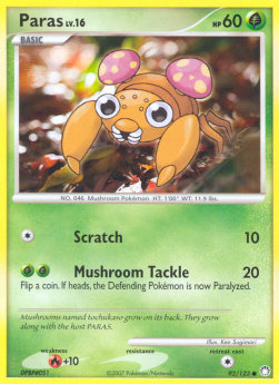 Paras Lv.16⁣ - Mysterious Treasures⁣ (Common)⁣ [92]