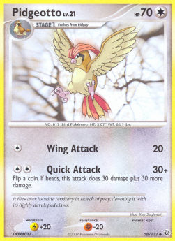 Pidgeotto Lv.21⁣ - Secret Wonders⁣ (Uncommon)⁣ [58]