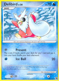 Delibird Lv.26⁣ - Great Encounters⁣ (Uncommon)⁣ [36]