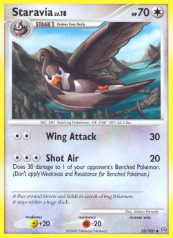 Staravia Lv.18⁣ - Stormfront⁣ (Uncommon)⁣ [52]