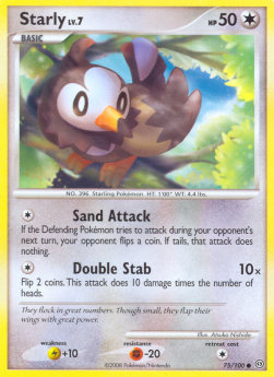 Starly Lv.7⁣ - Stormfront⁣ (Common)⁣ [75]