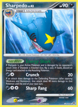 Sharpedo Lv.43⁣ - Rising Rivals⁣ (Uncommon)⁣ [49]