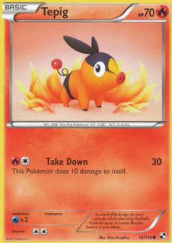 Tepig⁣ - Black & White⁣ (Common)⁣ [16]