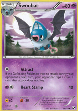 Swoobat⁣ - Black & White⁣ (Uncommon)⁣ [51]