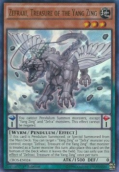 Zefraxi, Treasure of the Yang Zing⁣ - Crossed Souls⁣ (Ultra Rare)⁣ [024]