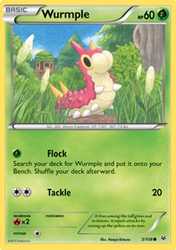 Wurmple⁣ - Roaring Skies⁣ (Common)⁣ [3]