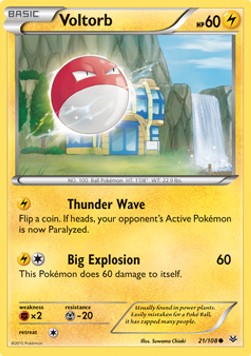 Voltorb⁣ - Roaring Skies⁣ (Common)⁣ [21]