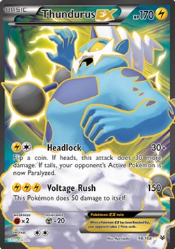 Thundurus EX⁣ - Roaring Skies⁣ (Ultra Rare)⁣ [98]