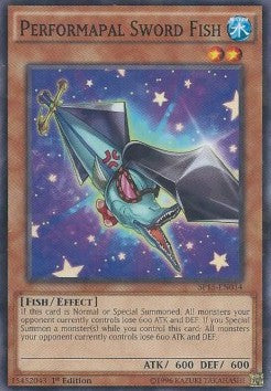 Performapal Sword Fish (V.2 - Shatterfoil)⁣ - Star Pack Arc-V⁣ (Shatterfoil)⁣ [014]